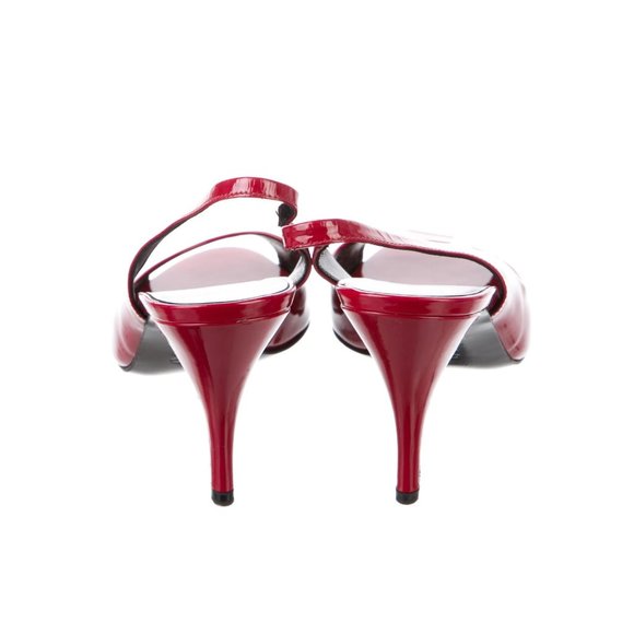 THRDUP- GORGEOUS! Pierre Hardy Red Slingback Kitten Heel Open Toe - Picture 4 of 5